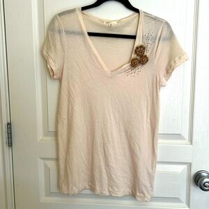 Beautiful J. Crew Bead Design Top